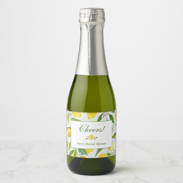 Citron principal Squeeze Mini Champagne Étiquette  (Devant)
