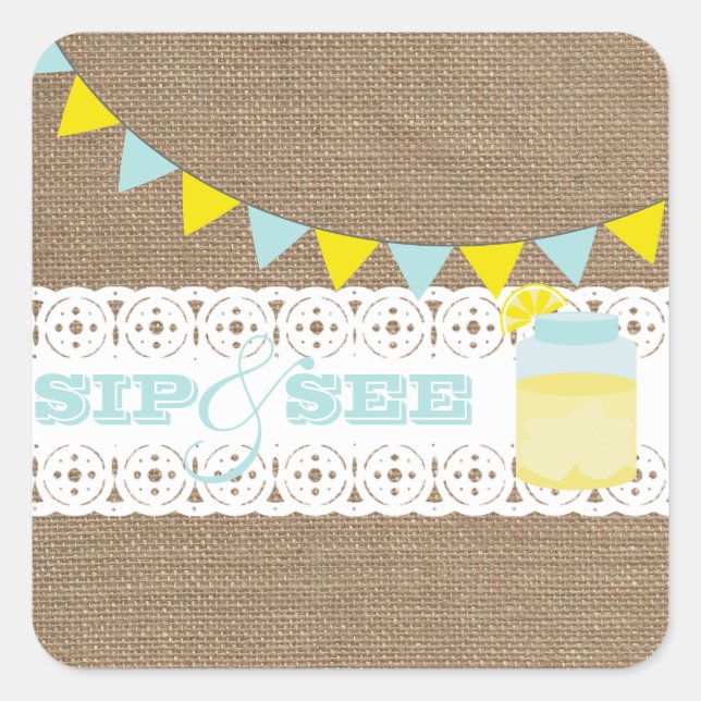 Citronade Sip Et Voir Bébé Sticker Garçon (Devant)