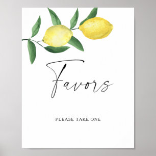 Citrons - Affiche Faveurs
