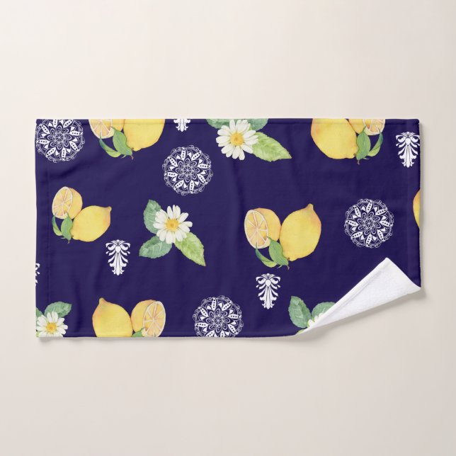 Citrons d'été (Serviette à main)