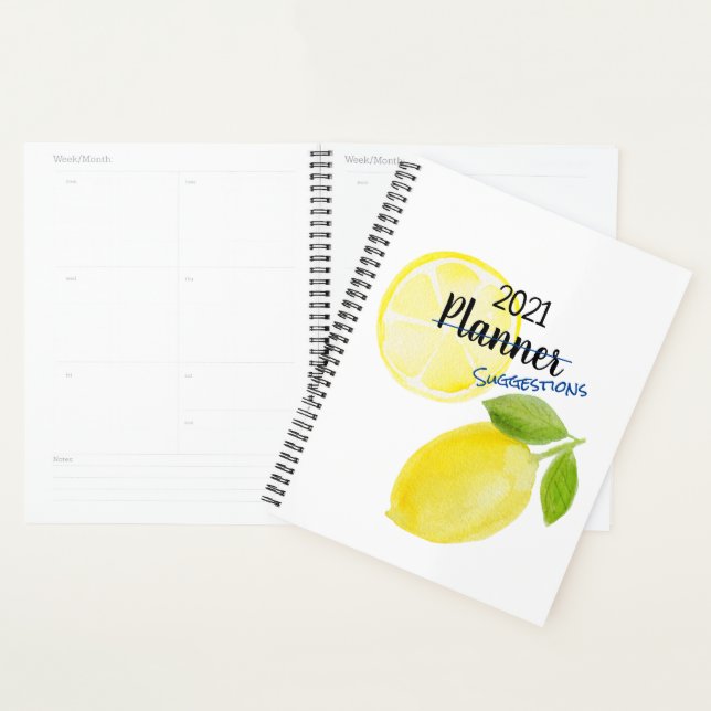 Citrons du planificateur (Devant avec enveloppe)