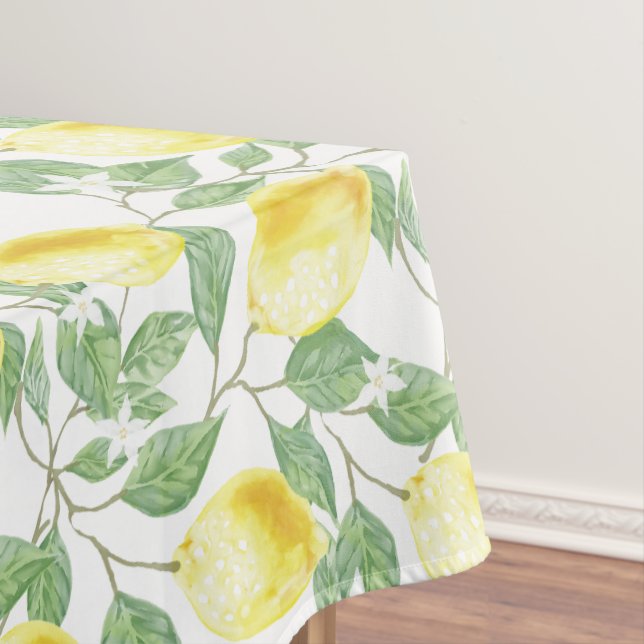Citrons et nappes design Feuille (In Situ)
