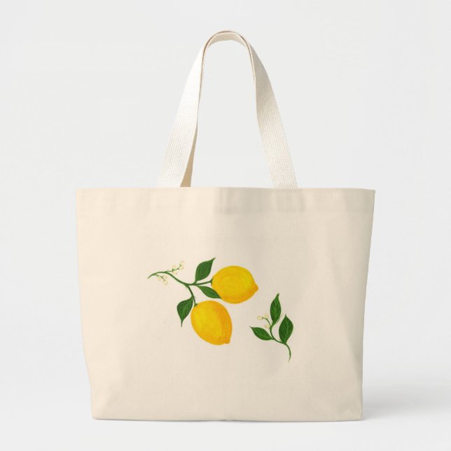 Citrons et sac fourre-tout Feuille (Devant)