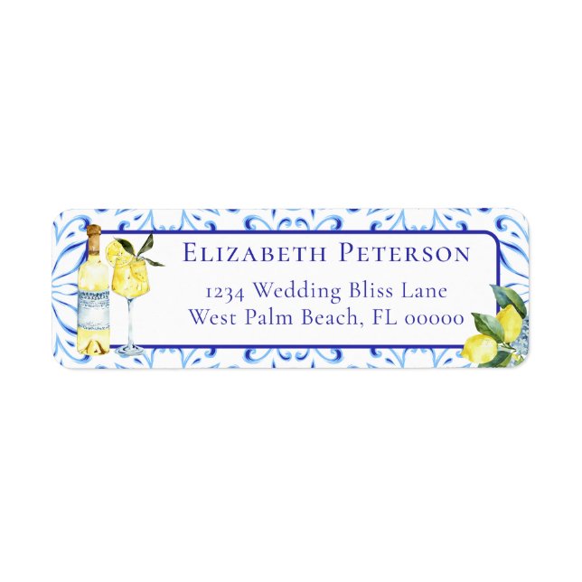 Citrons Limoncello Cocktail Italien Adresse de Ret (Devant)