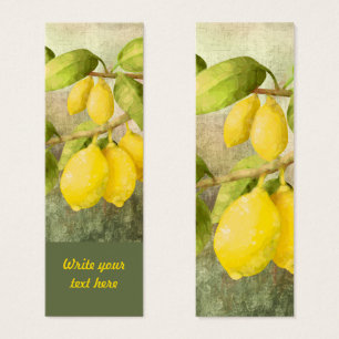 Citrons sur une branche Signet personnalisé
