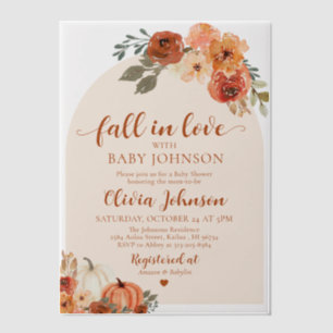 Citrouille Automne Automne Baby shower Invitation