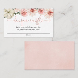 Citrouille automne baby shower de la couche cartes