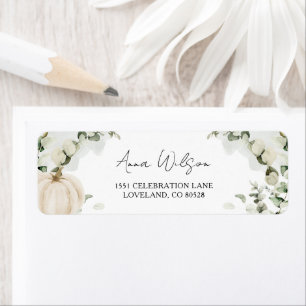 Citrouille Automne Eucalyptus Mariage Adresse de r