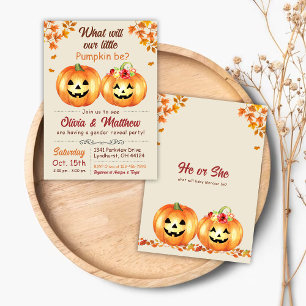 Citrouille Automne Genre Reveillez Invitation Lui 