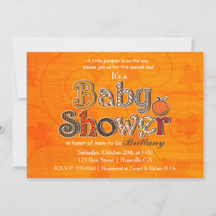 Citrouille Baby shower Automne Automne Invitations