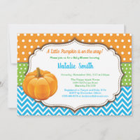 Citrouille Baby shower Invitation Automne Automne