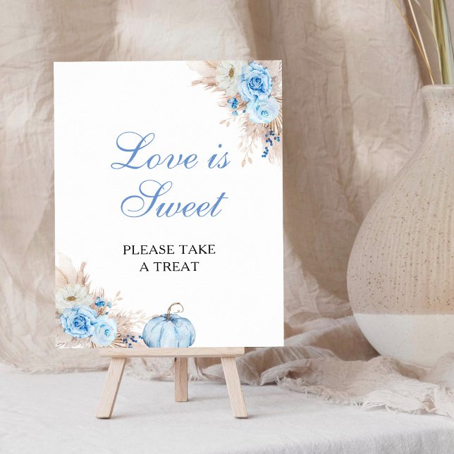 Citrouille Baby shower Love is Sweet Poster (Créateur téléchargé)