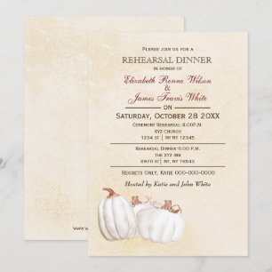 citrouille blanc Invitation de la répétition d'aut