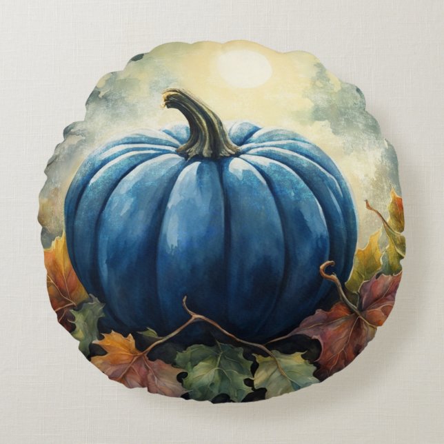 Citrouille bleu - Coussin (Devant)
