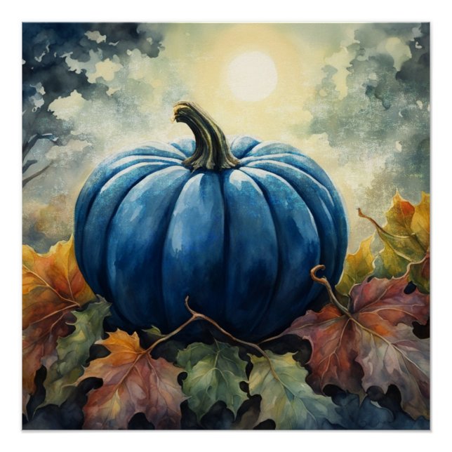 Citrouille bleu - Poster (Devant)