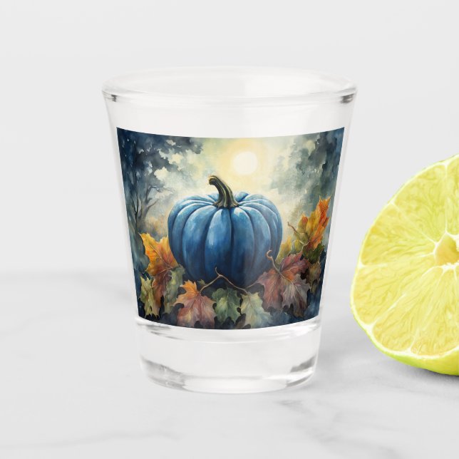 Citrouille bleu - Verre de tir (Devant)
