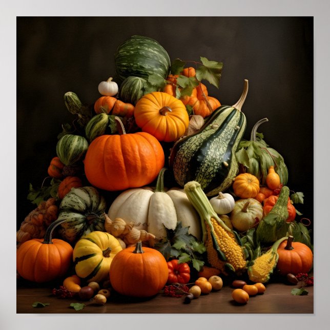 Citrouille cornucopia impression numérique (Devant)