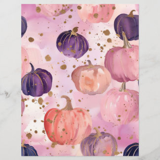 citrouille d'aquarelle chute papier motif