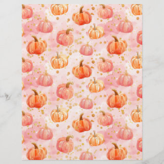 citrouille d'aquarelle chute papier motif