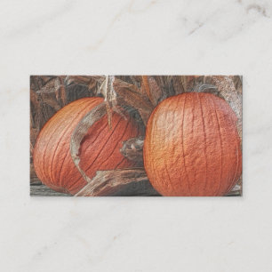 Citrouille d'automne Carte de visite d'art naturel