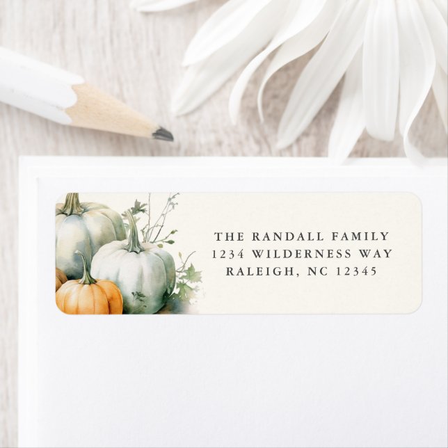 Citrouille d'automne Rustic Feuille de verdure Adr (En situation)