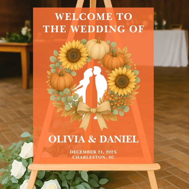 Citrouille de tournesol rustique Mariage de automn (Créateur téléchargé)