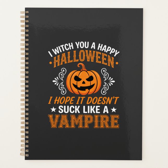 Citrouille de vampire drôle d'Halloween (Devant)