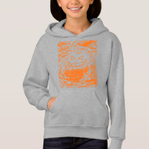 Citrouille d'Halloween Araignée Orange Dessin au t