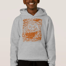 Citrouille d'Halloween Araignée Orange Dessin au t