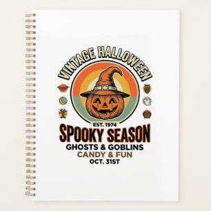 Citrouille d'Halloween Chapeau de Sorcière Vintage