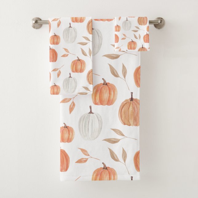Citrouille et Feuille d'automne (En situation)