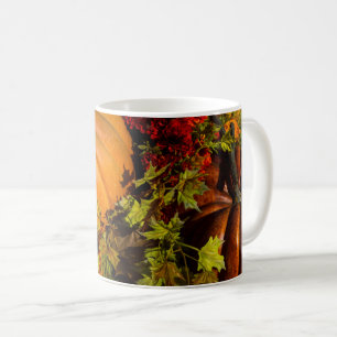 Citrouille Et Mum Arrangement Café Mug