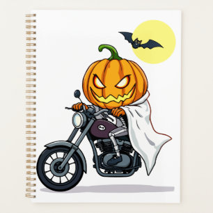 Citrouille fait de la moto