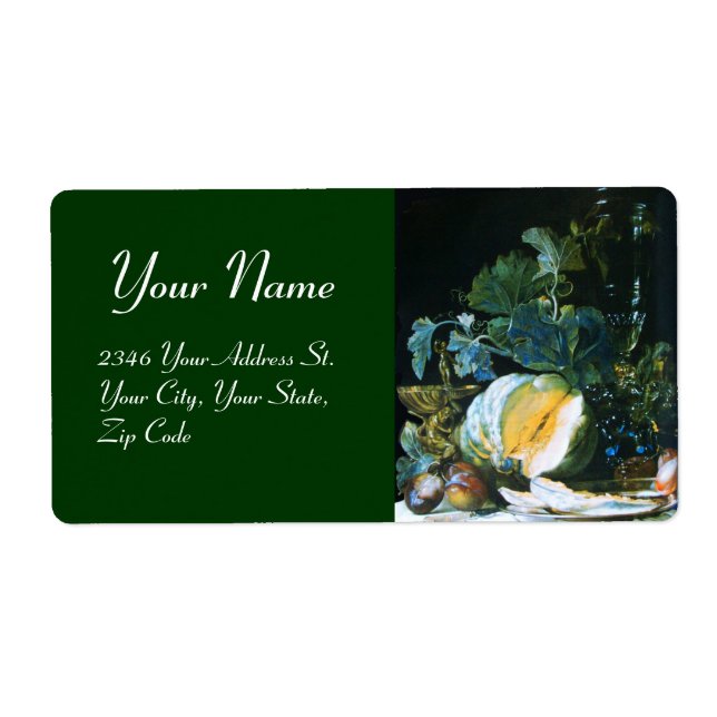 CITROUILLE, FRUITS ET GLASSWARE Thanksgiving (Devant)