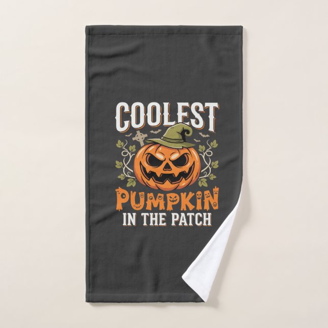 Citrouille la plus cool du patch Design Halloween (Serviette à main)
