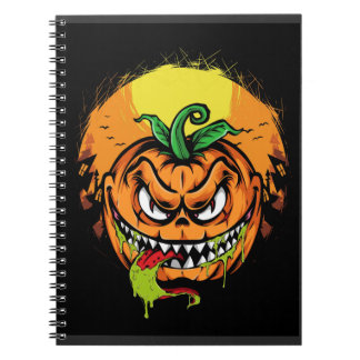 citrouille monstre carnet halloween