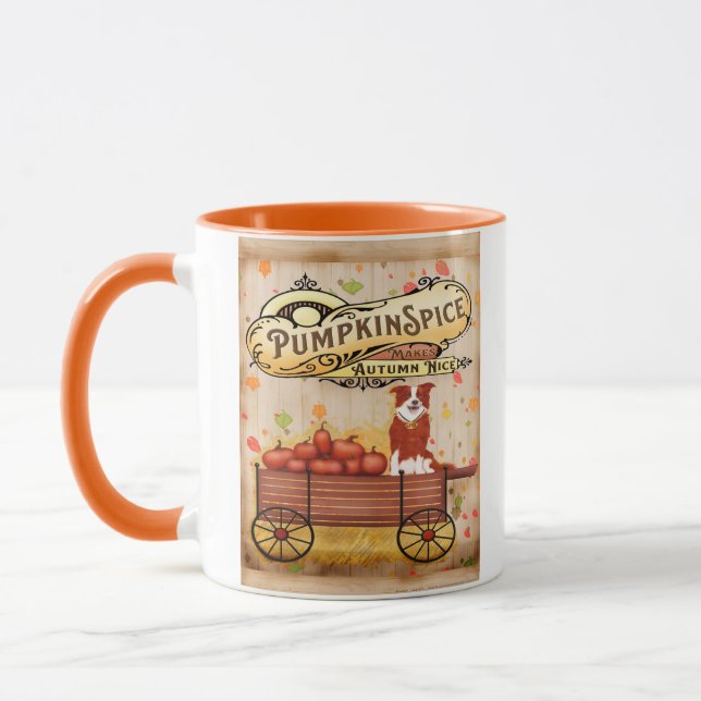 Citrouille Mug d'épices Automne Collecte d'automne (Gauche)