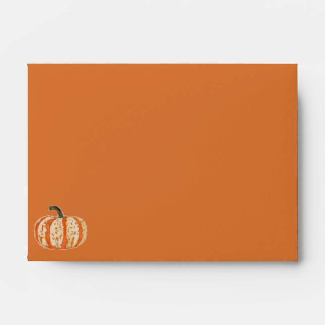 Citrouille orange Halloween enveloppes personnalis (Devant)