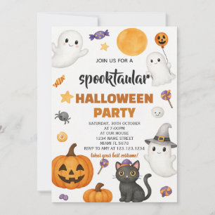 Citrouille Patch Halloween Party Invitation