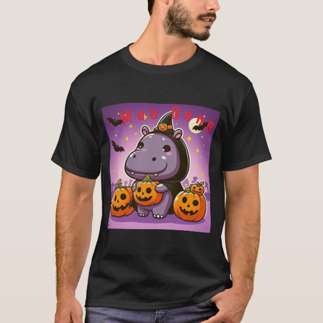Citrouille Patch Moo Deng T-shirt (Devant)