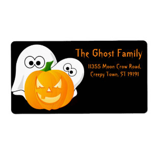 Citrouille personnalisé de fantômes de Halloween