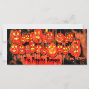 Citrouille Rampage Halloween Fête Invitation
