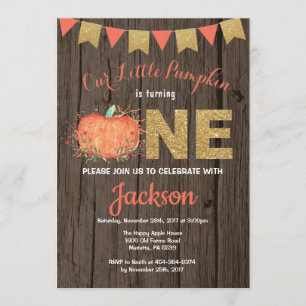 Citrouille Russe automne Invitation or