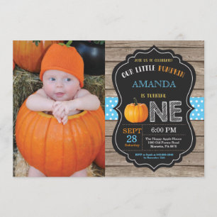 Citrouille Russe Premier anniversaire Invitation B