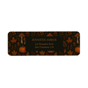 Citrouille Rustique Automne & Automne Feuilles Cou