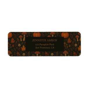 Citrouille Rustique Automne & Automne Feuilles Cou