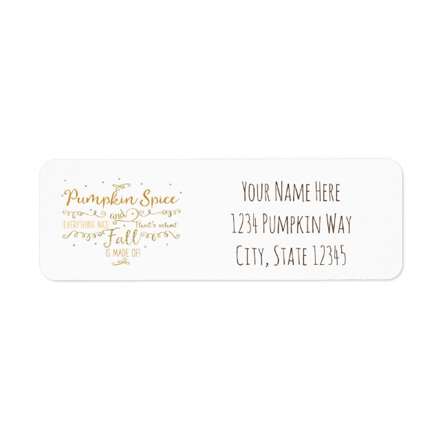 Citrouille Spice & Everything Nice automne (Devant)