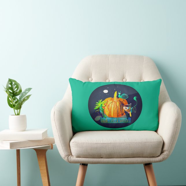Citrouille Spirit Coussin - Halloween Animaux & Lu (Chaise)
