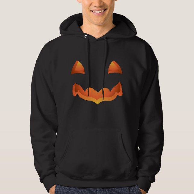 Citrouille Sweat - shirt à capuche d'Halloween Jac (Devant)