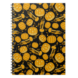 Citrouille Trumpet Music Notes Carnet